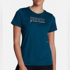 Puma Blue Fitted Short Sleeve Tee